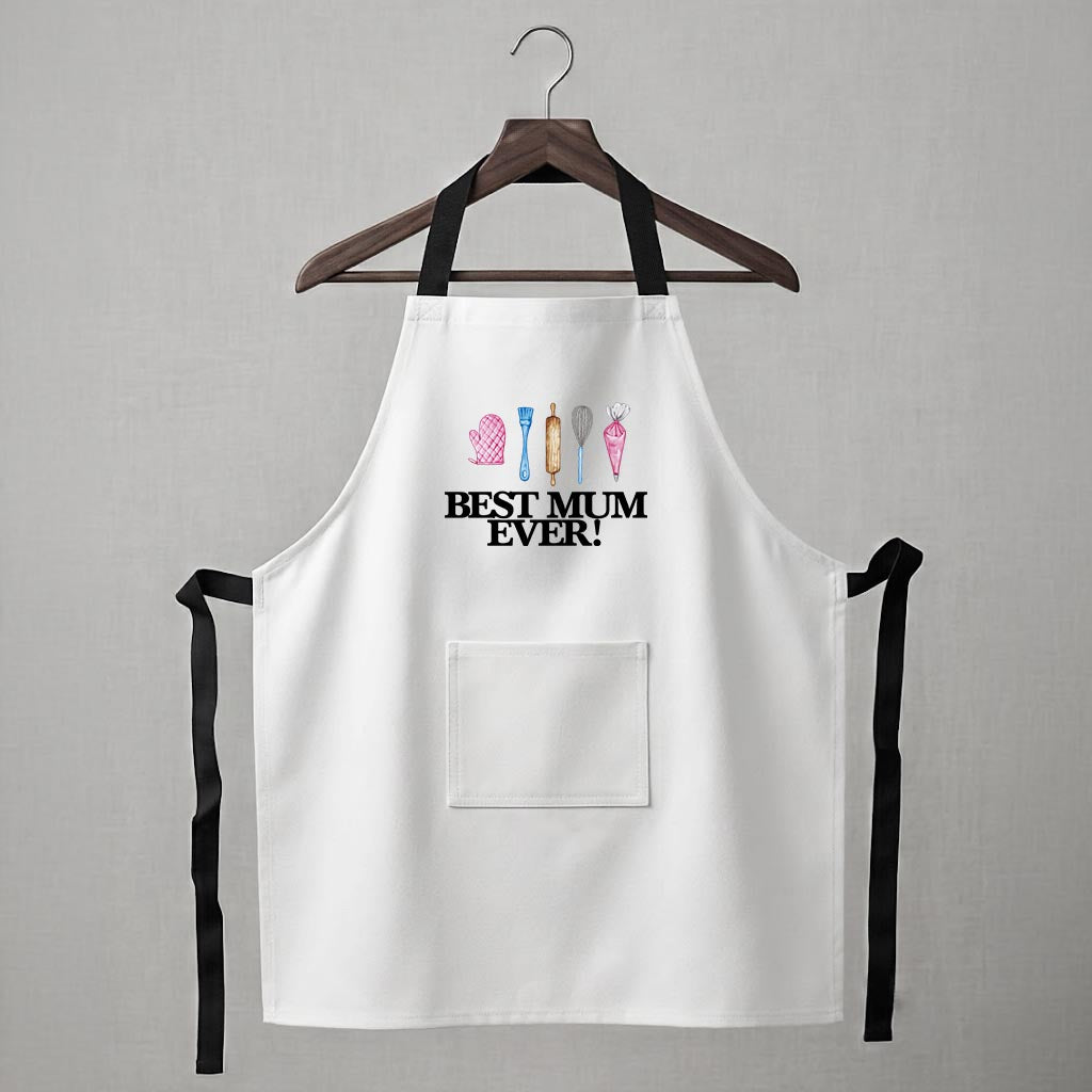 Personalised Apron - Best Mum Ever (White)