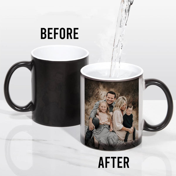 Personalised Black Color Changing Magic Mug