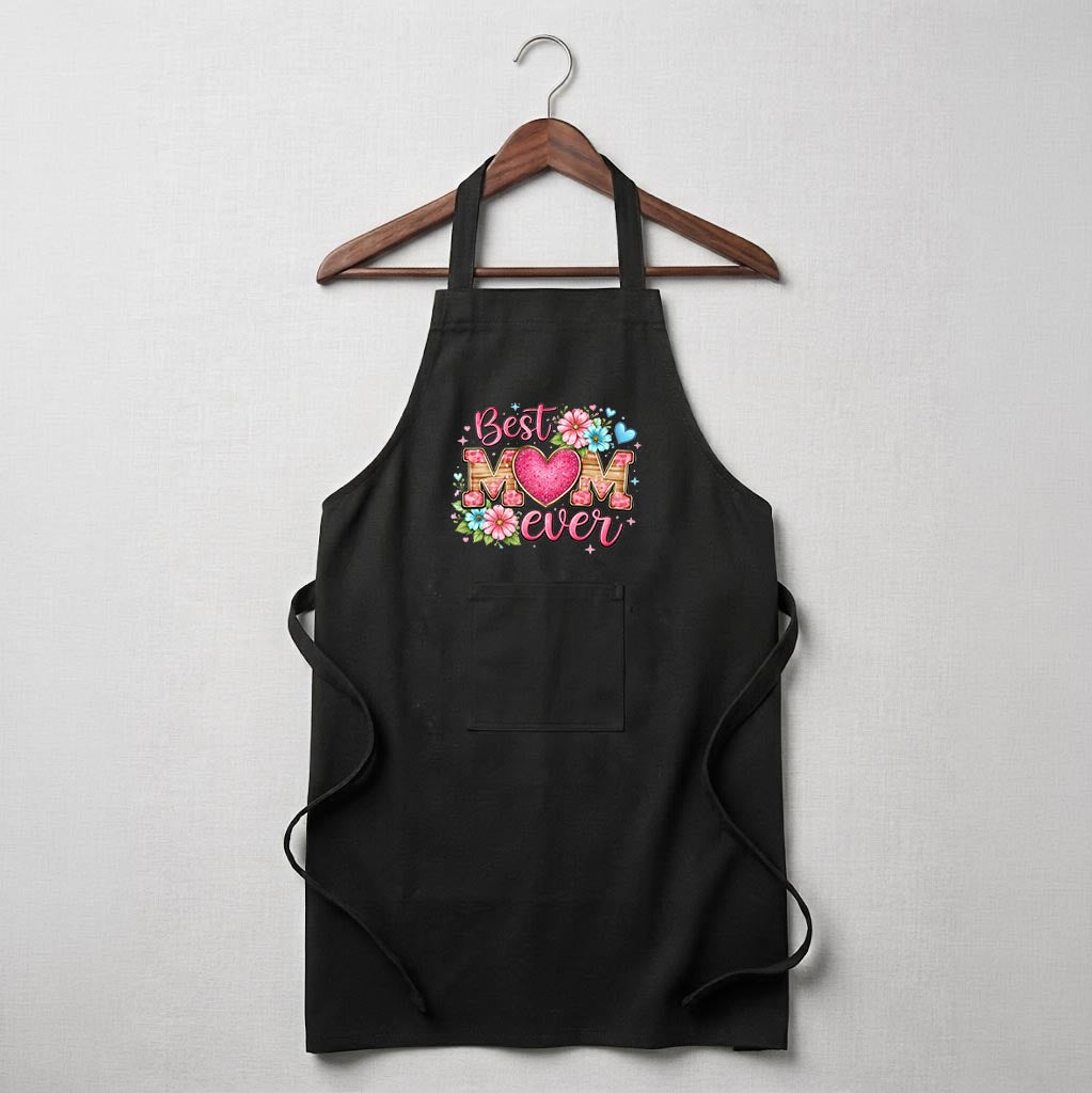 Personalised Apron - Best Mom Ever (Black)