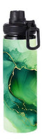 Marble - Green Marble Design on Tumbler, Can, Flask, or Water bottle