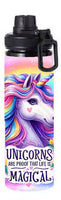 Kids - Unicorn Magic Design on Tumbler, Can, Flask, or Water bottle