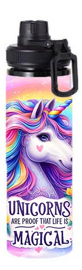 Kids - Unicorn Magic Design on Tumbler, Can, Flask, or Water bottle