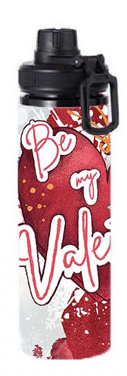 Valentine - Be my Valentine Design on Tumbler, Can, Flask, or Water bottle