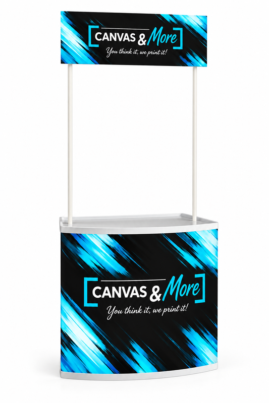 Kiosk Counter with ABS Header & Carry Bag (Vinyl Print)