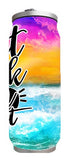 Summer - Float Drink Tan Repeat Design on Tumbler, Can, Flask, or Water bottle