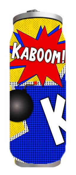 Kids - Comic Kids Design on Tumbler, Can, Flask, or Water bottle