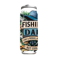 Dad - Fishing Dad Design on Tumbler, Can, Flask, or Water bottle