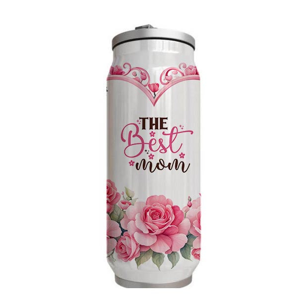 Mom - The Best Mom Design on Tumbler, Can, Flask, or Water bottle