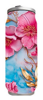 Flowers - 3D Pink Flower Design on Tumbler, Can, Flask, or Water bottle