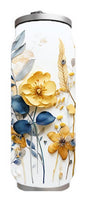 Flowers - 3D Yellow Flower Design on Tumbler, Can, Flask, or Water bottle