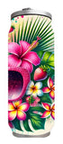 Summer - Tropical Design on Tumbler, Can, Flask, or Water bottle