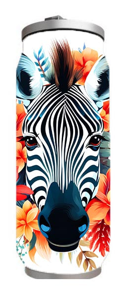 Wildlife - Zebra Design on Tumbler, Can, Flask, or Water bottle