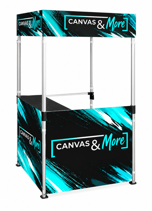 Kiosk 1 x 1m, Aluminium Frame with Shelf and Carry Bag