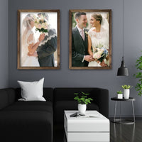 Virtual Frame Combo 2 Pc  | A Sizes | (Available in Dark, Medium & Light Wood)