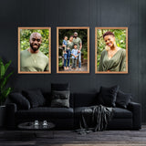 Virtual Frame Combo 3 Pc  | A Sizes | (Available in Dark, Medium & Light Wood)