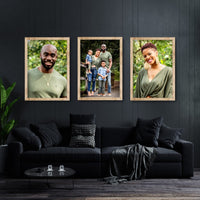 Virtual Frame Combo 3 Pc  | A Sizes | (Available in Dark, Medium & Light Wood)