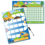 Kids Reward / Chore Chart (Construction)