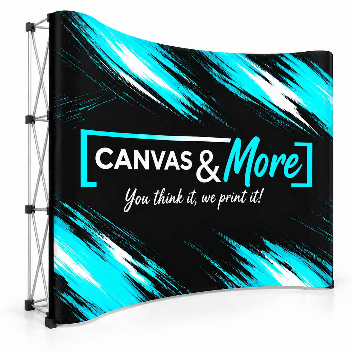 Custom Printed Pop-Up Banner Wall - CURVED