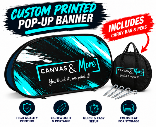 Custom Printed Fabric Pop-Up Banner – Double-Sided
