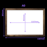 Virtual Frame Combo 6 Pc  | A Sizes | (Available in Dark, Medium & Light Wood)