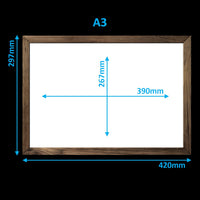 Virtual Frame Combo 24 Pc  | A Sizes | (Available in Dark, Medium & Light Wood)