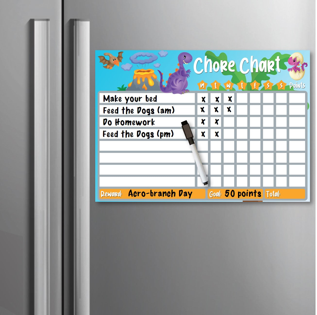 Kids Reward / Chore Chart (Dinosaurs)