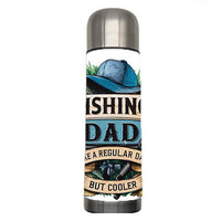 Dad - Fishing Dad Design on Tumbler, Can, Flask, or Water bottle