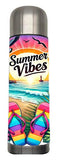 Summer - Beach Flip Flops Design on Tumbler, Can, Flask, or Water bottle