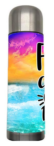 Summer - Float Drink Tan Repeat Design on Tumbler, Can, Flask, or Water bottle