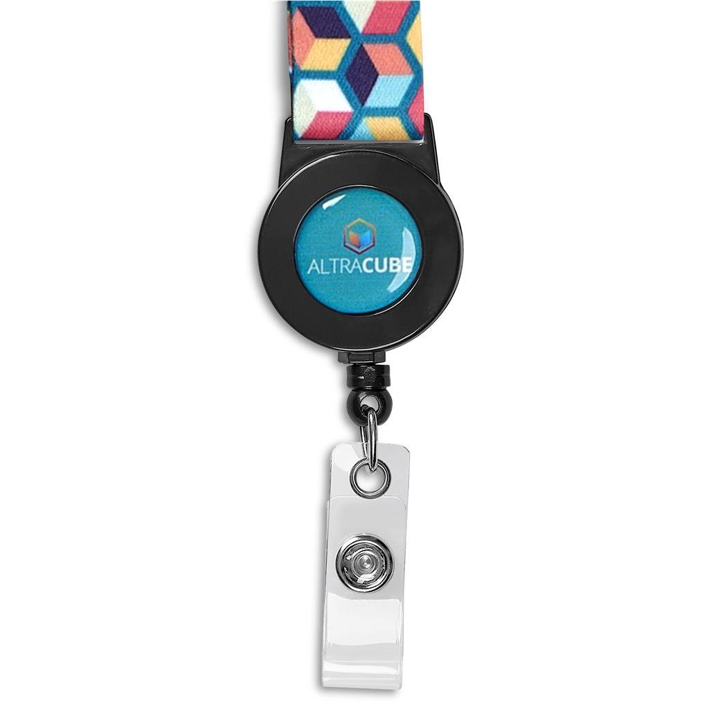 Altitude Badge Reel Single-Sided Satin Lanyard