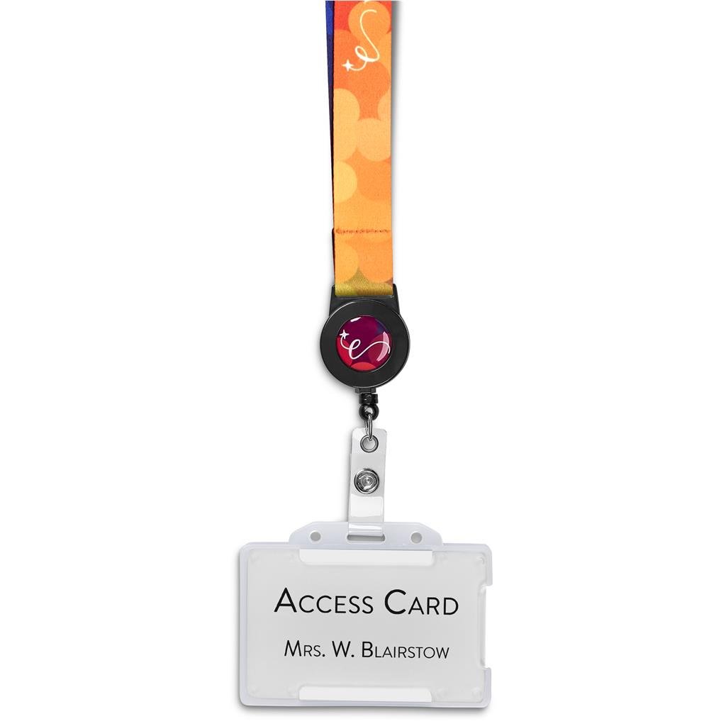 Altitude Badge Reel Double-Sided Satin Lanyard