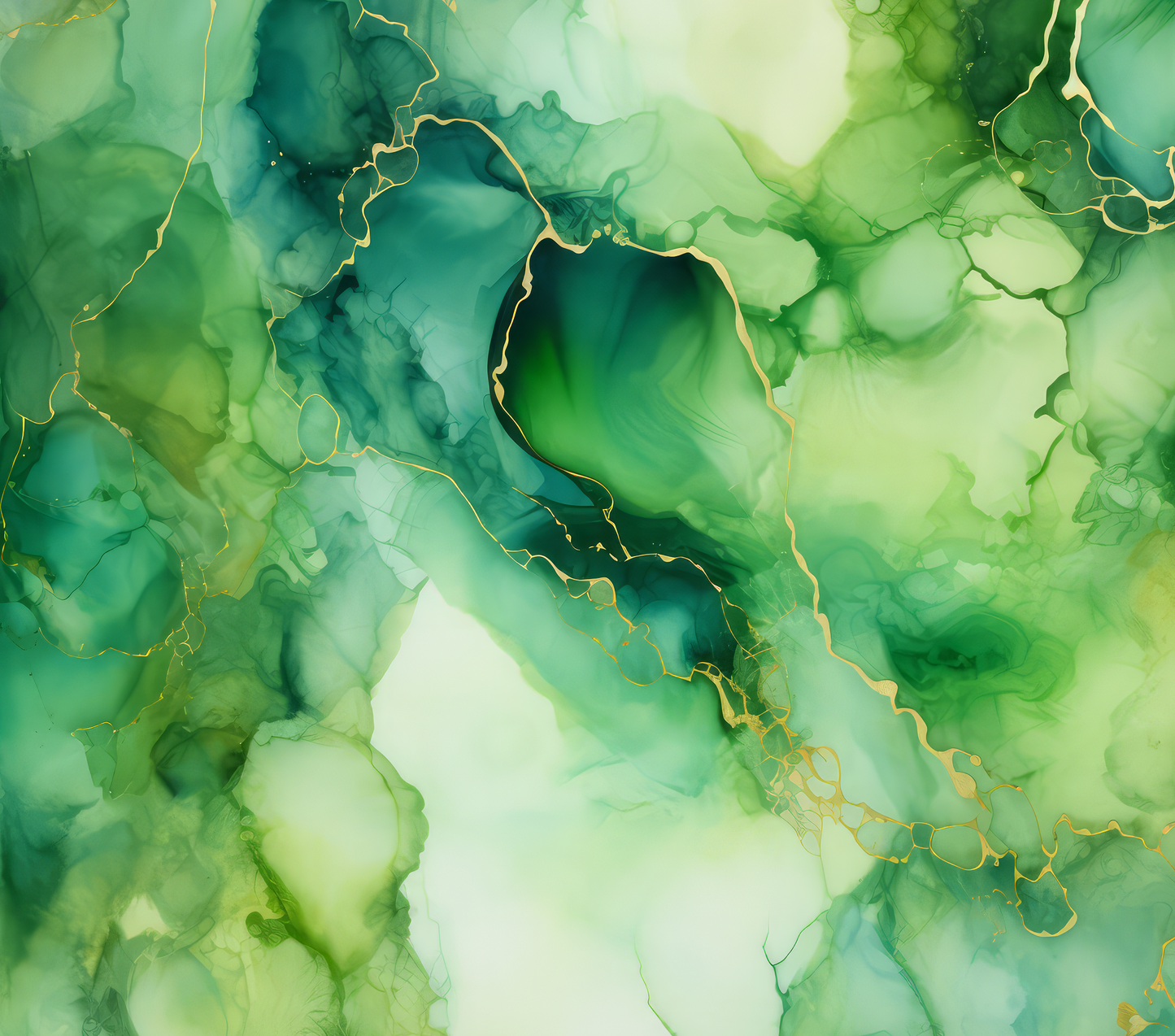 Marble - Green Marble Design on Tumbler, Can, Flask, or Water bottle