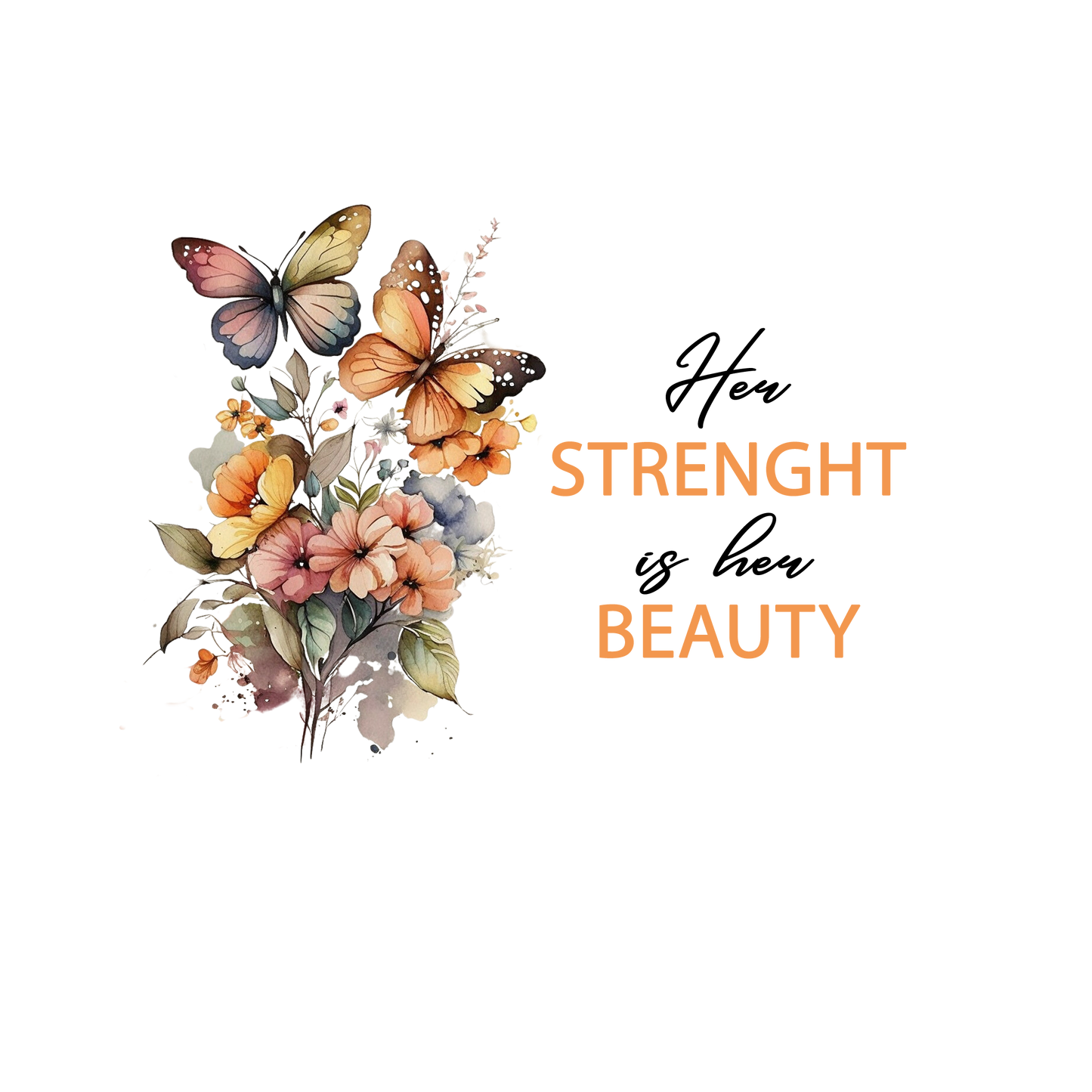 Her Strenght is her beauty - Personalised Glass Cutting Board