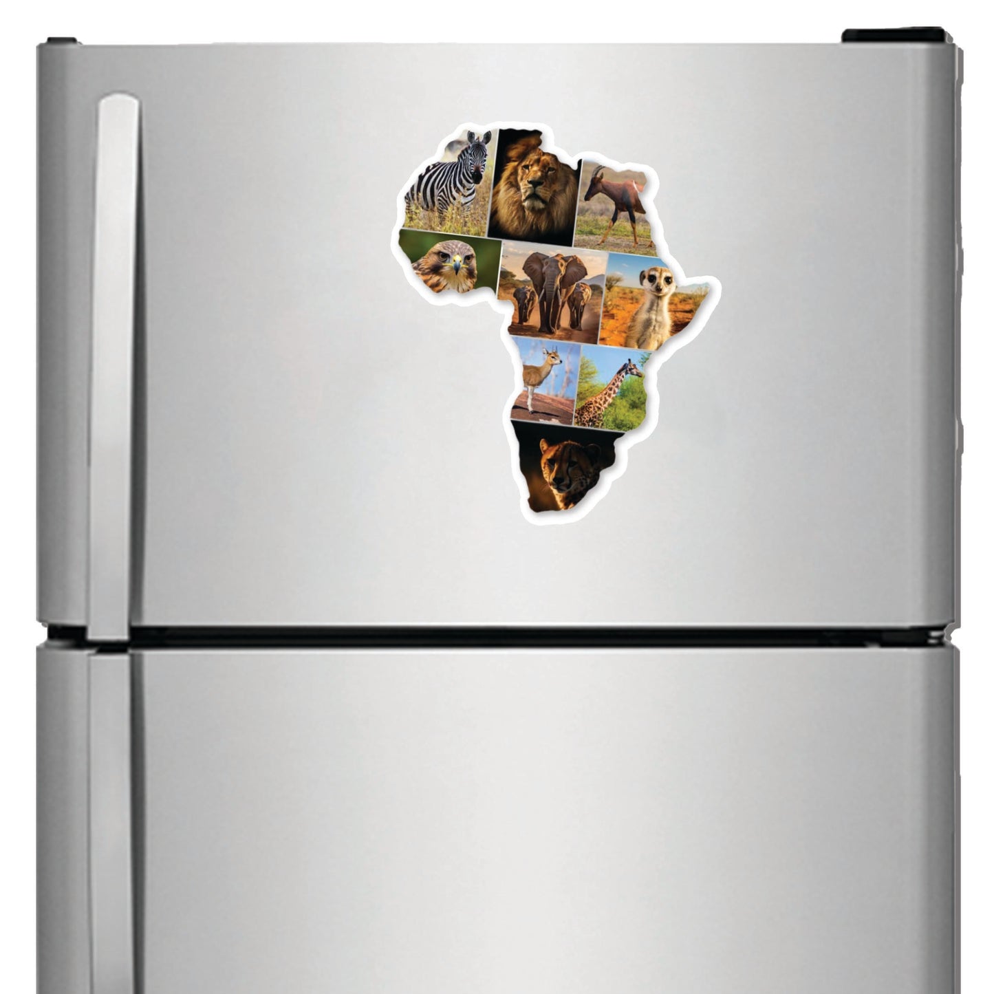 African Map Photo Collage on  Acrylic, Slate, Mug or Magnet (9 Photos)