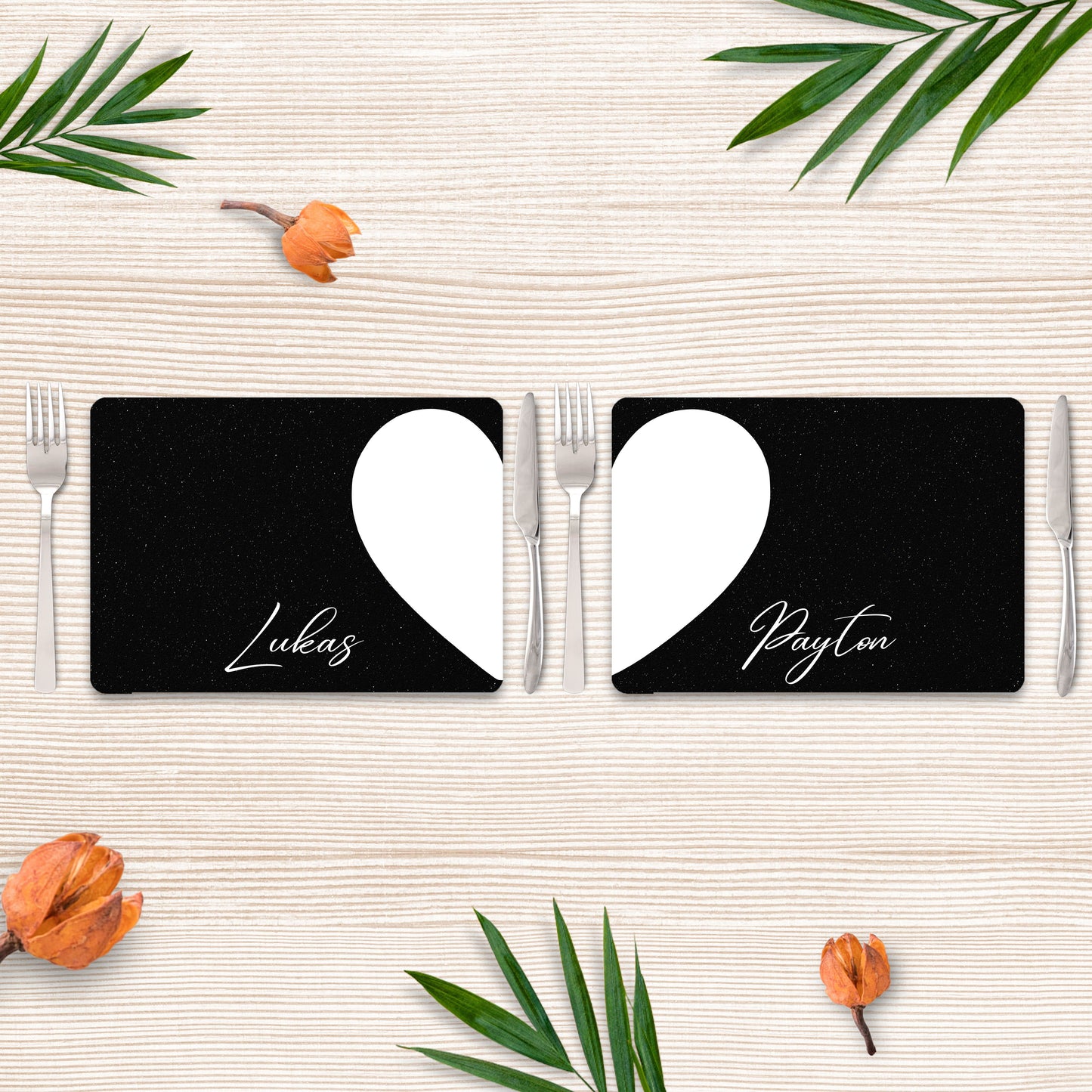 Personalised Placemats - His & Hers Theme (30X40CM)