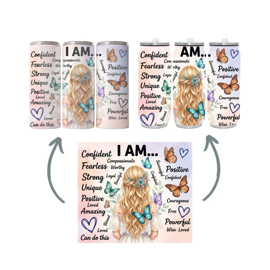 I am - Skinny Tumbler & Can