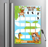 Kids Reward / Chore Chart (Jungle Animals)