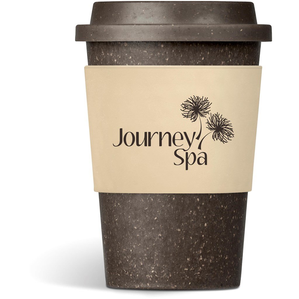 Kooshty Brown Bean Plastic Double-Wall Tumbler – 400ml - Cream