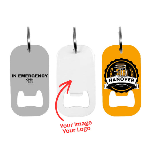 Personalised Tag Bottle Opener with keyring