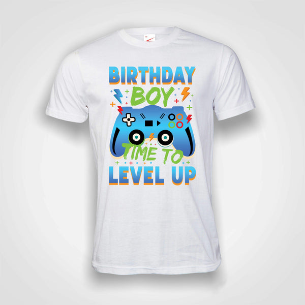 Birthday Boy, Time to level up - Kid's T-Shirt (round neck)