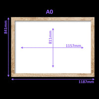 Virtual Frame Combo 4 Pc  | A Sizes | (Available in Dark, Medium & Light Wood)