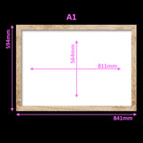 Virtual Frame Combo 2 Pc  | A Sizes | (Available in Dark, Medium & Light Wood)