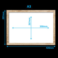 Virtual Frame Combo 6 Pc  | A Sizes | (Available in Dark, Medium & Light Wood)