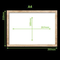 Virtual Frame Single  | A Sizes | (Available in Dark, Medium & Light Wood)