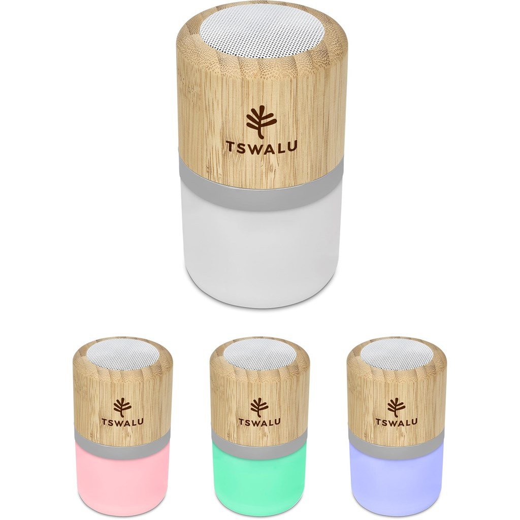 Okiyo Heiwa Bamboo Bluetooth Speaker & Night Light