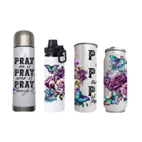 Christian - Pray on it Design on Tumbler, Can, Flask, or Water bottle