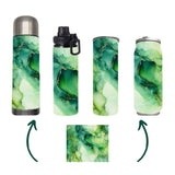 Marble - Green Marble Design on Tumbler, Can, Flask, or Water bottle