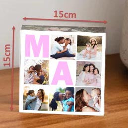 Acrylic Personalized Photo Blocks - Ma Collage