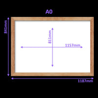 Virtual Frame Combo 4 Pc  | A Sizes | (Available in Dark, Medium & Light Wood)