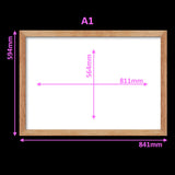 Virtual Frame Combo 12 Pc  | A Sizes | (Available in Dark, Medium & Light Wood)